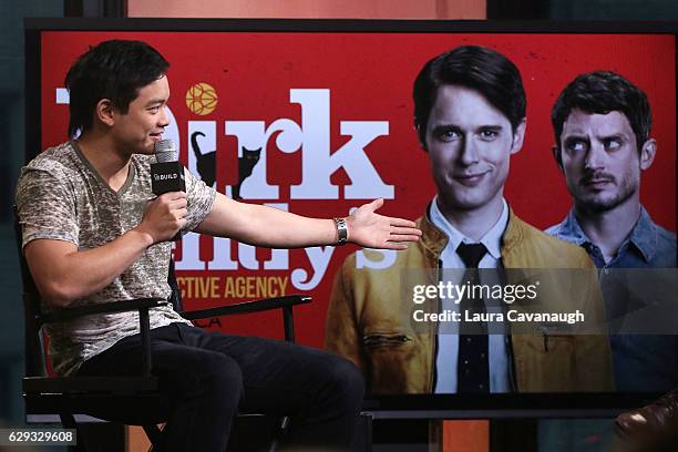 Osric Chau attends Build Presents to discuss "Dirk Gently's Holistic Detective Agency" at AOL HQ on December 12, 2016 in New York City.