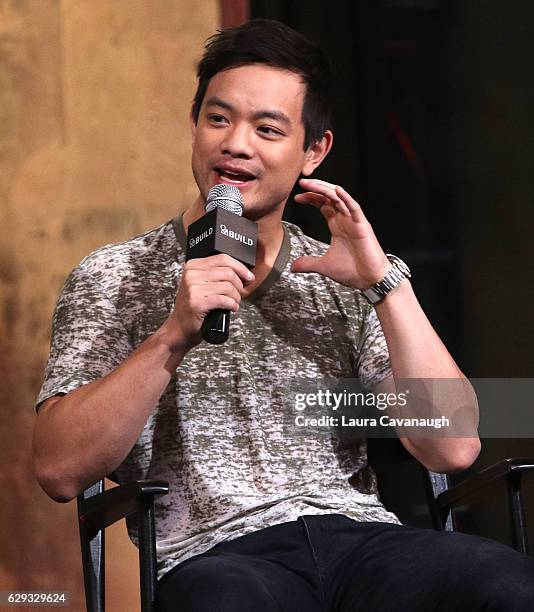 Osric Chau attends Build Presents to discuss "Dirk Gently's Holistic Detective Agency" at AOL HQ on December 12, 2016 in New York City.