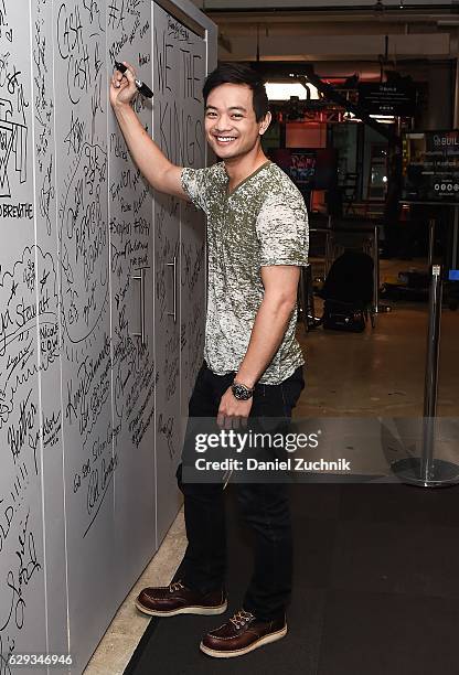 Osric Chau attends AOL Build to discuss the show 'Dirk Gently's Holistic Detective Agency' at AOL HQ on December 12, 2016 in New York City.