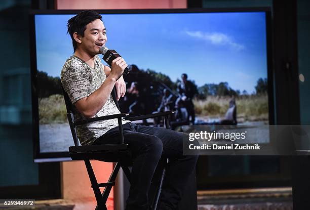 Osric Chau attends AOL Build to discuss the show 'Dirk Gently's Holistic Detective Agency' at AOL HQ on December 12, 2016 in New York City.