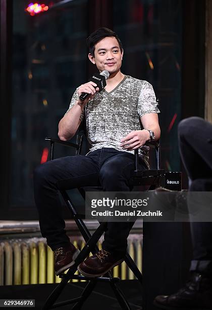 Osric Chau attends AOL Build to discuss the show 'Dirk Gently's Holistic Detective Agency' at AOL HQ on December 12, 2016 in New York City.