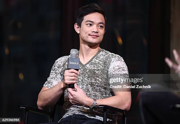 Osric Chau attends AOL Build to discuss the show 'Dirk Gently's Holistic Detective Agency' at AOL HQ on December 12, 2016 in New York City.