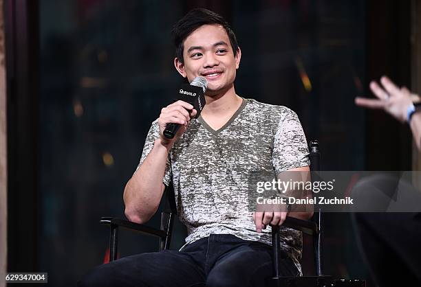 Osric Chau attends AOL Build to discuss the show 'Dirk Gently's Holistic Detective Agency' at AOL HQ on December 12, 2016 in New York City.