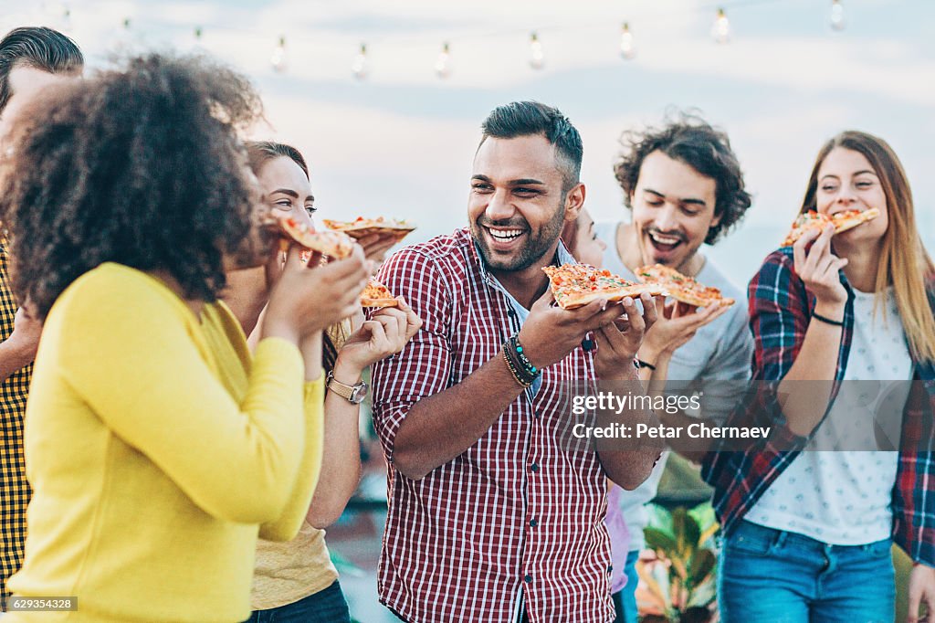 Pizza is more delicious with friends