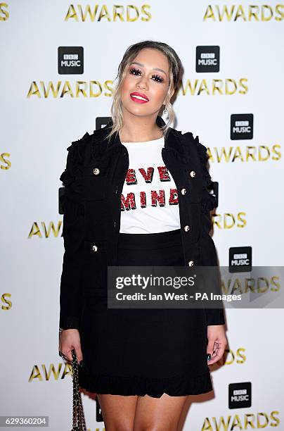 Rebecca Ferguson attending the BBC Music Awards at the Royal Victoria Dock, London. PRESS ASSOCIATION Photo. Picture date: Monday 12th December,...