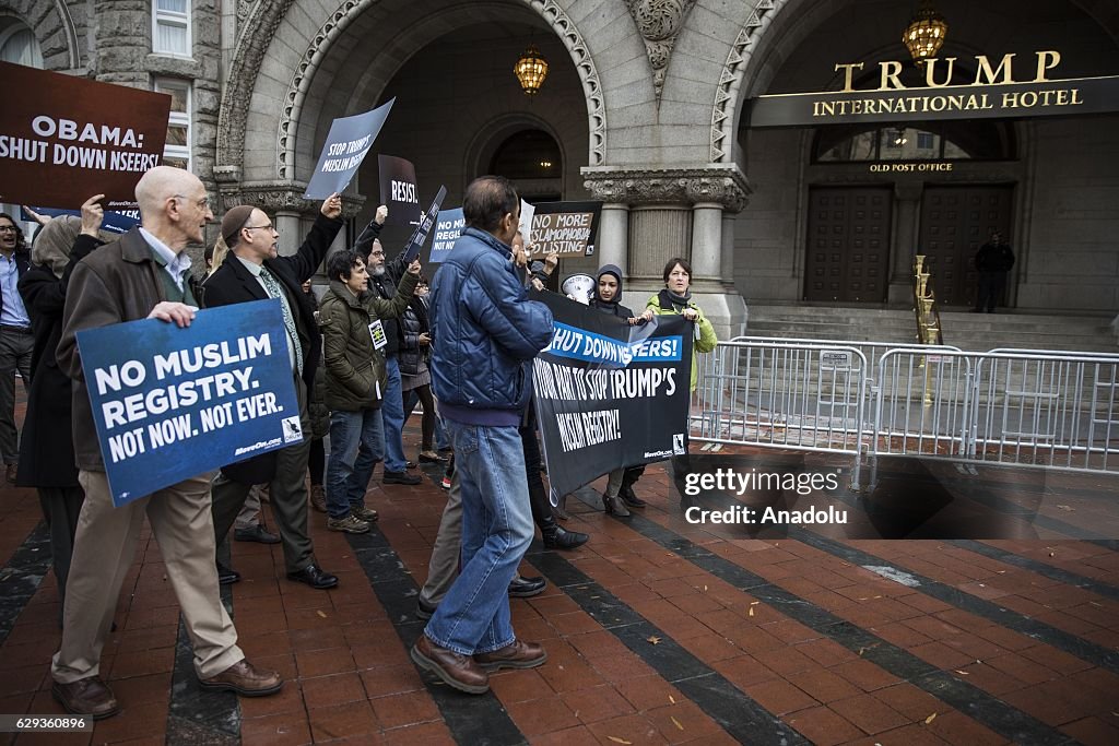 Anti Muslim Registry Protest in Washington