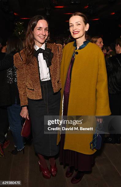 Serafina Sama and Roksanda Ilincic attend a Christmas Tombola Fundraiser hosted by Luella Bartley and the Choose Love committee in aid of Help...