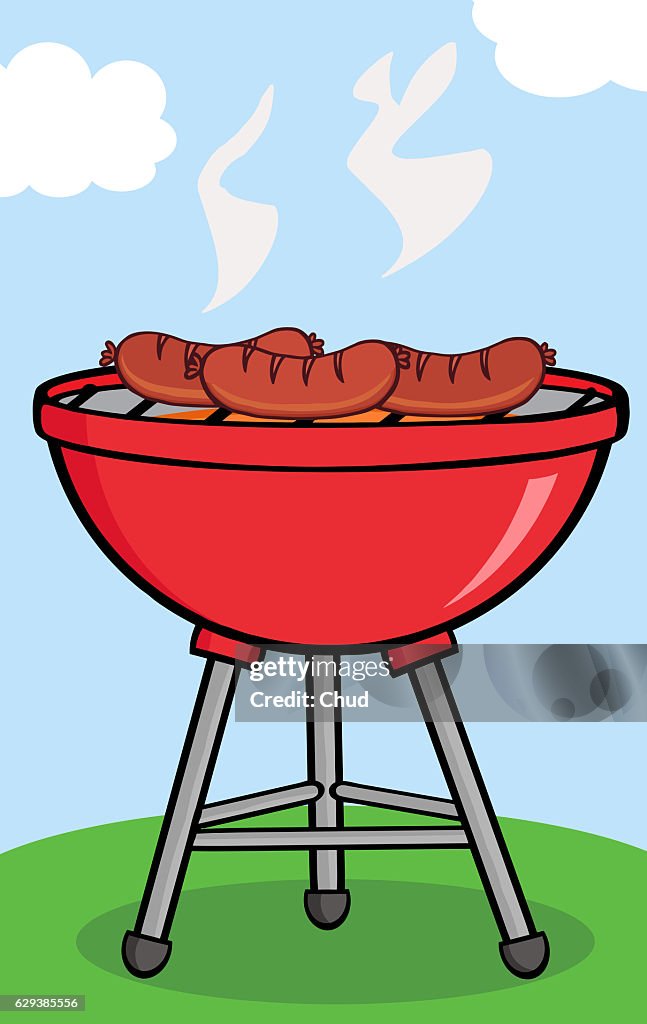 Barbecue With Background