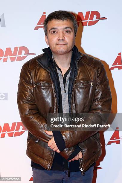 Producer Thomas Langmann attends the "A Fond" Paris Premiere at Cinema Gaumont Capucine on December 12, 2016 in Paris, France. Images)