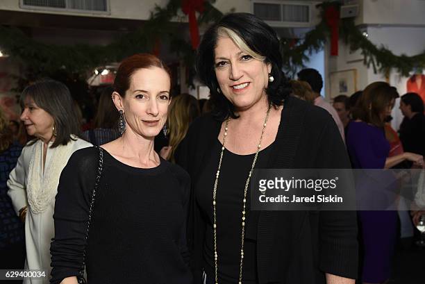 Vanessa Friedman and Tammy Haddad attend Hearst Chief Content Officer Joanna Coles Hosts the Hearst 100 Luncheon at Michael's on December 12, 2016 in...