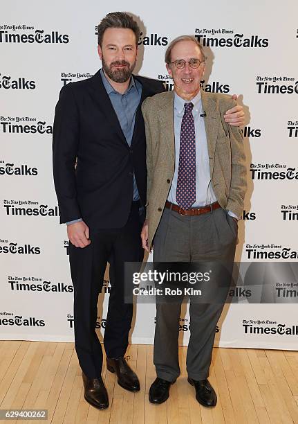 Ben Affleck and Chip McGrath attend TimesTalks at the NYU Skirball Center for the Performing Arts on December 12, 2016 in New York City.