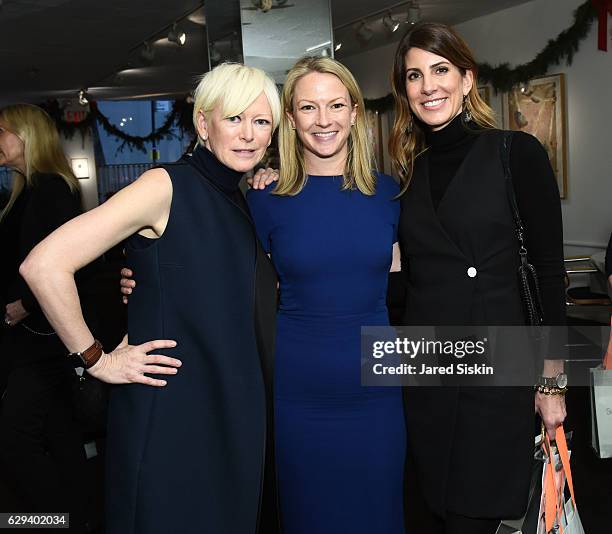 Joanna Coles, Holly Whidden and Michele Promaulayko attend Hearst Chief Content Officer Joanna Coles Hosts the Hearst 100 Luncheon at Michael's on...