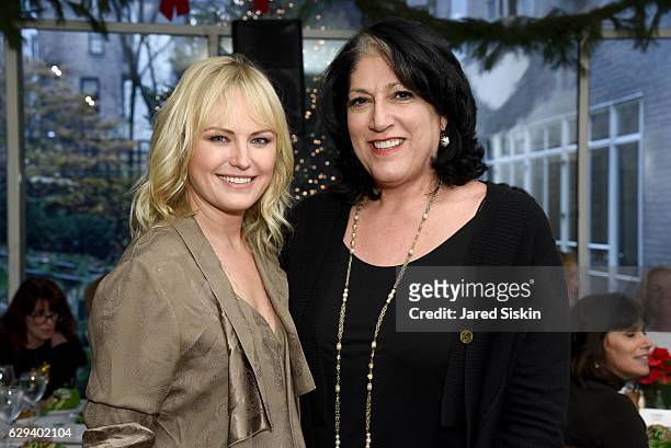 Malin Akerman and Tammy Haddad attend Hearst Chief Content Officer Joanna Coles Hosts the Hearst 100 Luncheon at Michael's on December 12, 2016 in...