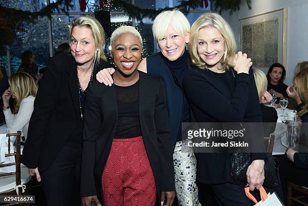 Ali Wentworth, Cynthia Erivo.Joanna Coles and Diane Sawyer attend Hearst Chief Content Officer Joanna Coles Hosts the Hearst 100 Luncheon at...