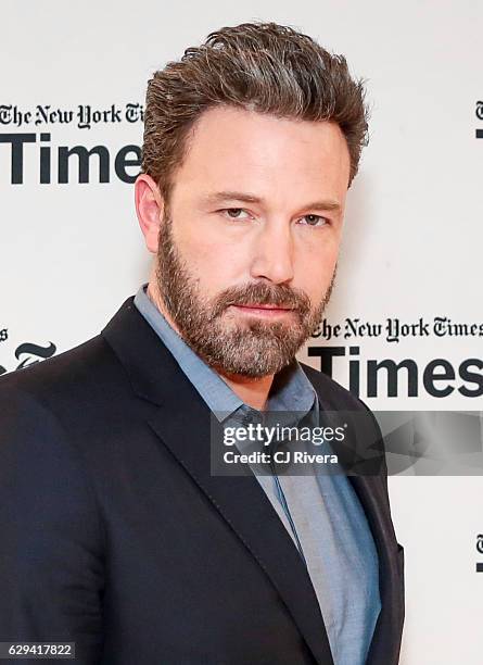 Actor Ben Affleck attends TimesTalks In Conversation with Chip McGrath at The New York Times Center on December 12, 2016 in New York City.