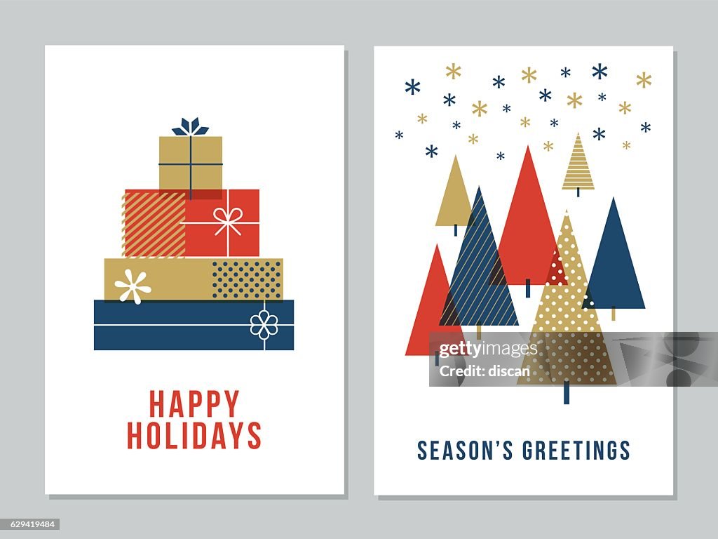 Christmas Greeting Cards Collection - Illustration
