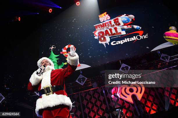 Radio Personality Toby Knapp speaks onstage at Hot 99.5's Jingle Ball 2016 at Verizon Center on December 12, 2016 in Washington, DC.