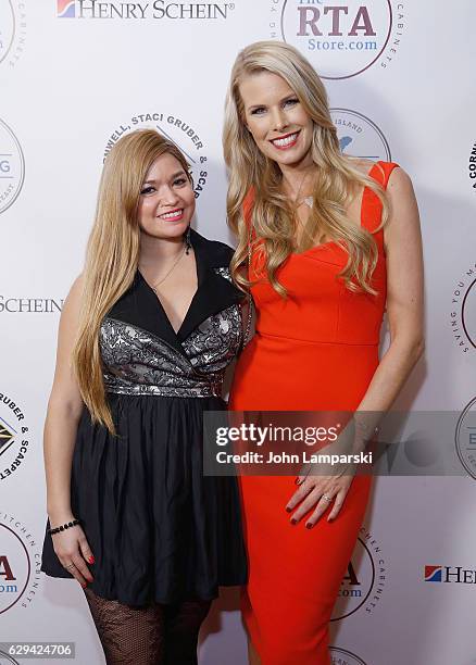 Karen Koeningsberg and Beth Stern attend 2016 Bash for the Bulldogs Long Island Bulldog Rescue Holiday Fundraising Gala at The London Hotel on...