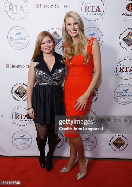 Karen Koeningsberg and Beth Stern attend 2016 Bash for the Bulldogs Long Island Bulldog Rescue Holiday Fundraising Gala at The London Hotel on...