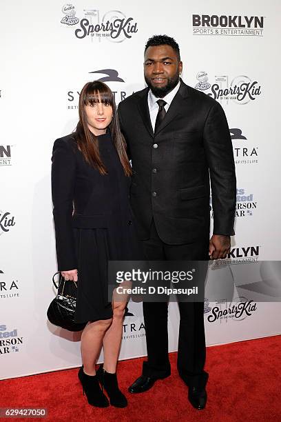 David Ortiz and wife Tiffany Ortiz attend the 2016 Sports Illustrated Sportsperson of the Year at Barclays Center of Brooklyn on December 12, 2016 in...