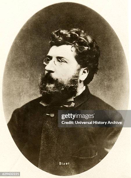 Georges Bizet, , French Composer, Portrait, 1875.