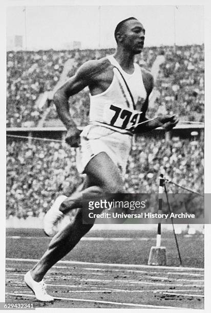 Jesse Owens, Track Star, 1936 Olympic Summer Games, Berlin, Germany.