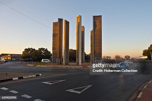 Freedom Towers monument in Kilptown, Soweto.