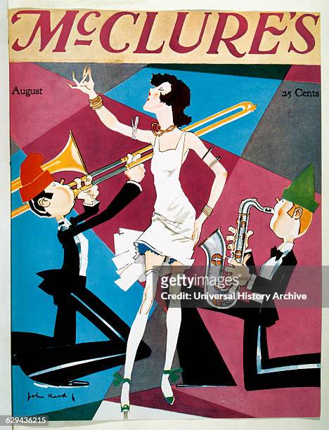 Jazz Musicians and Singer, Cover of McClure's Magazine, 1925.