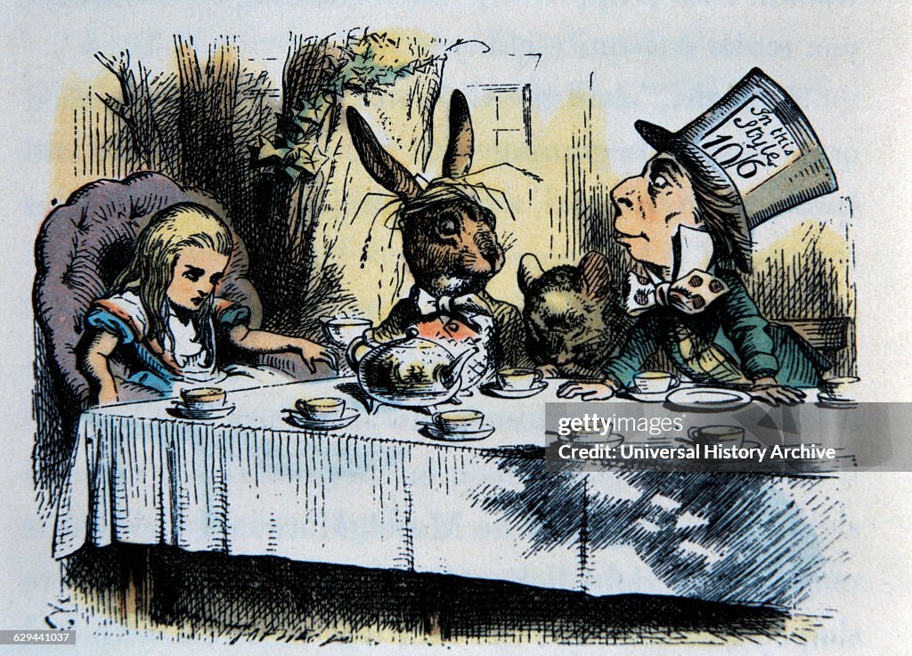 Tea Party Alices Adventure In Wonderland Literature