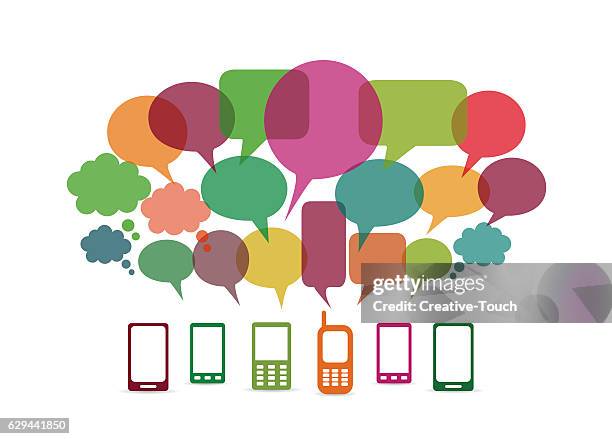 mobile phone and communication - switchboard operator stock illustrations
