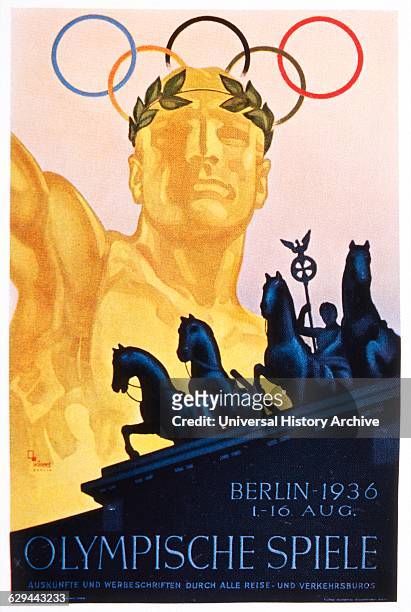 Olympic Summer Games, Berlin, Germany, Poster, 1936.