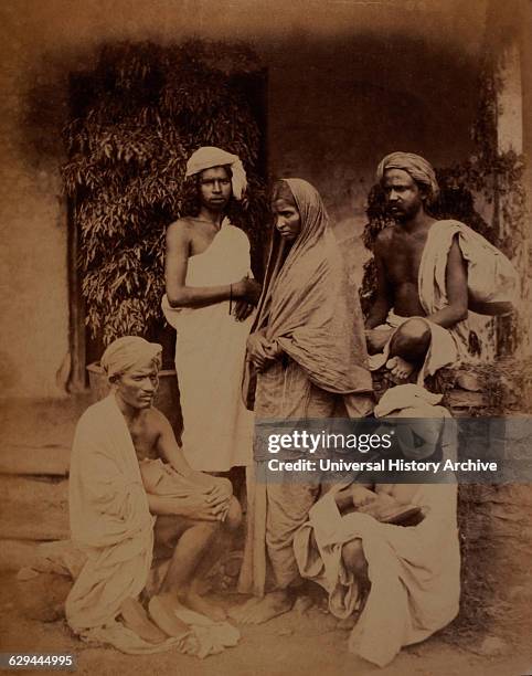 Group of Untouchables, India, circa 1890.