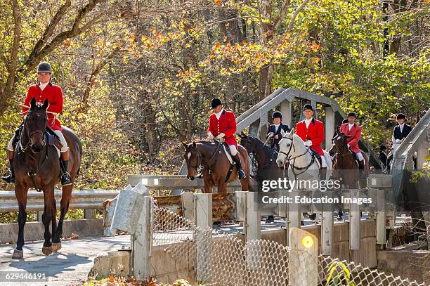 Annual Blessing of the Hounds at the Iroquois Hunt Club in Lexington Kentucky USA.