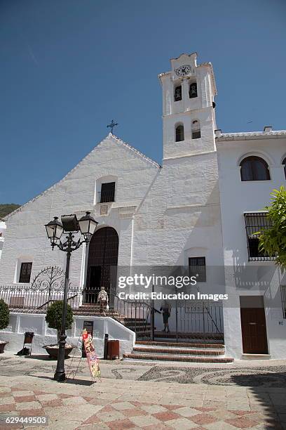 Church of San Antonia in Frigiliana Spain.