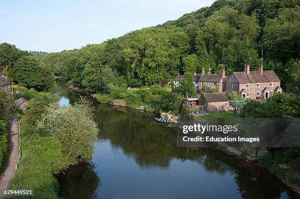 The River Severn at Ironbridge in Shropshire England UK.