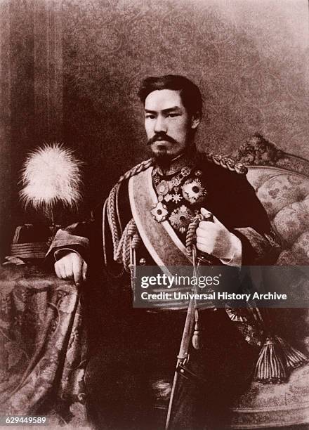 Emperor Meiji , Emperor of Japan 1867-1912, Portrait, circa 1888.