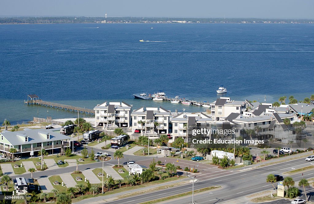 Beach resort on Santa Rosa Sound Florida USA