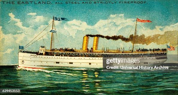 Great Lakes Steamer S.S. Eastland, circa 1908. News Photo - Getty Images