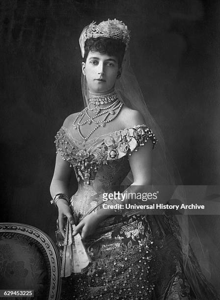 Alexandra of Denmark , Queen Consort of United Kingdom and Empress of India as Wife of King Edward VII, Portrait as Princess of Wales, circa.