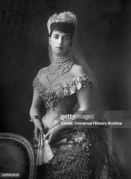 Alexandra of Denmark , Queen Consort of United Kingdom and Empress of India as Wife of King Edward VII, Portrait as Princess of Wales, circa.