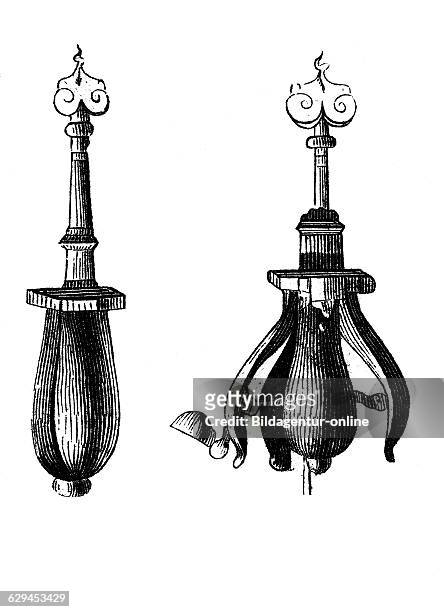 The choke pear is the modern name for a type of instrument displayed in some museums, consisting of a metal body divided into spoon-like segments...