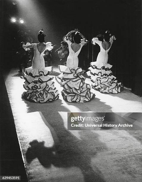 Manuela Vargas Flamenco Troupe, Columbus Day Performance, Spanish Pavilion, New York Worlds Fair, USA, October 15,1965 .