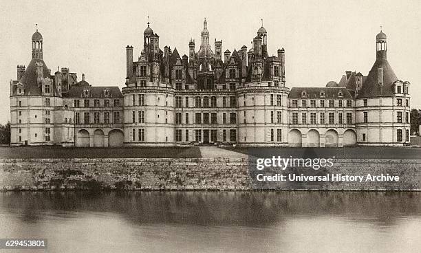 Chateau de Chambord, Chambord, France, circa 1913.