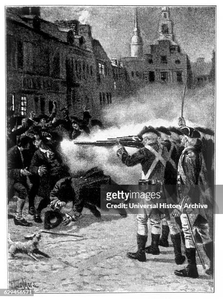 The Boston Massacre, 1770.