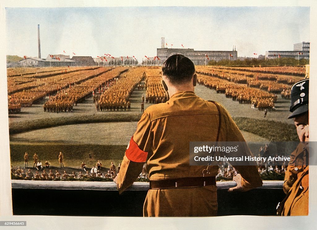 Adolf Hitler Nazi Troops Portrait