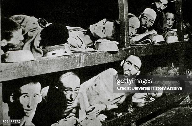 Prisoners in German Concentration Camp, 1944.