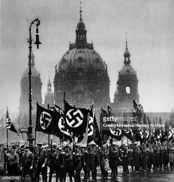 Nazi Funeral March, Berlin, Germany, January 1933.