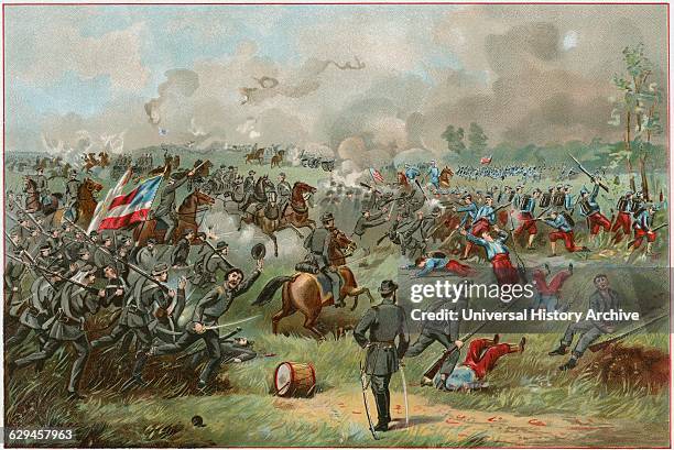 Stonewall Jackson, at the Battle of Bull Run., American Civil War, USA, 1861.