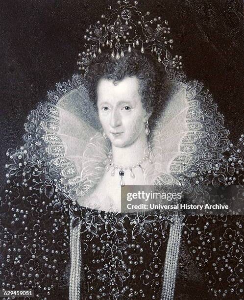 Elizabeth I Queen of England and Ireland from 1558. Daughter of Henry VIII and Anne Boleyn.