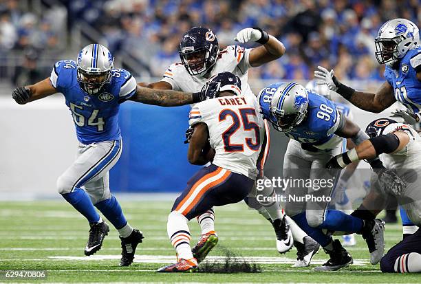 Chicago Bears defensive back Brandon Boykin runs the ball against the Detroit Lions during the second half of an NFL football game in Detroit,...